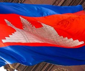 Puzzle Η σημαία της Καμπότζης